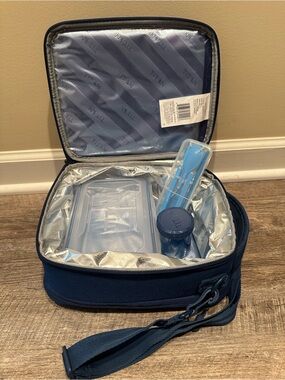 Titan By Arctic Zone Navy Blue Lunch Box